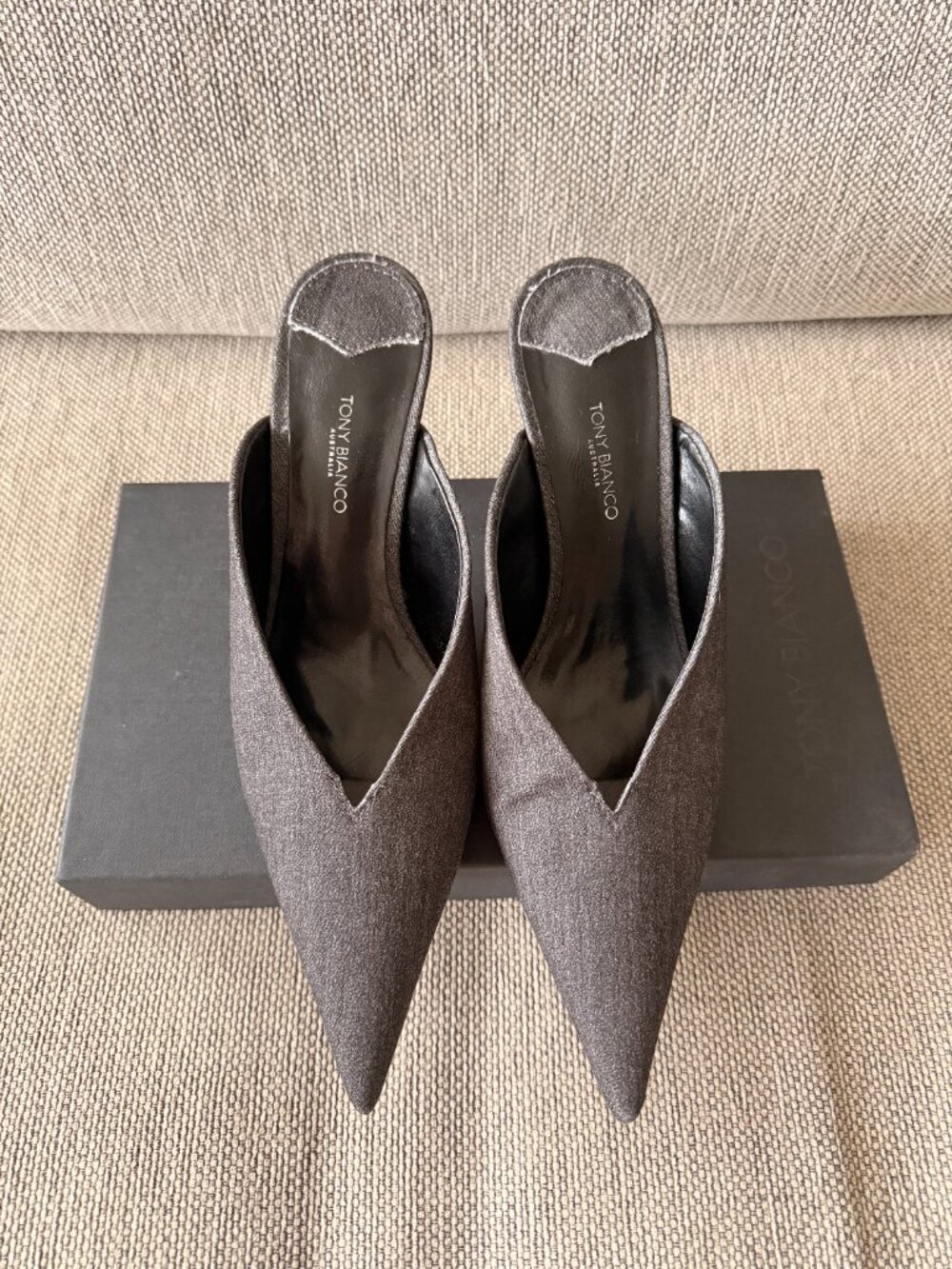 *BRAND NEW* Tony Bianco Haven Black Denim Pointed Toe Heels - US 7.5
